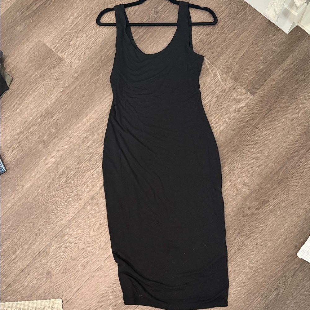 Bar III Jersey Black Sleeveless Dress